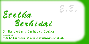 etelka berhidai business card